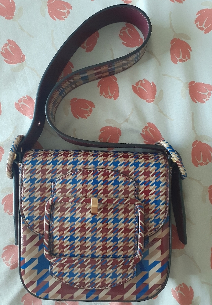 Tory Burch-Mini Sawyer Houndstooth Bag, $458